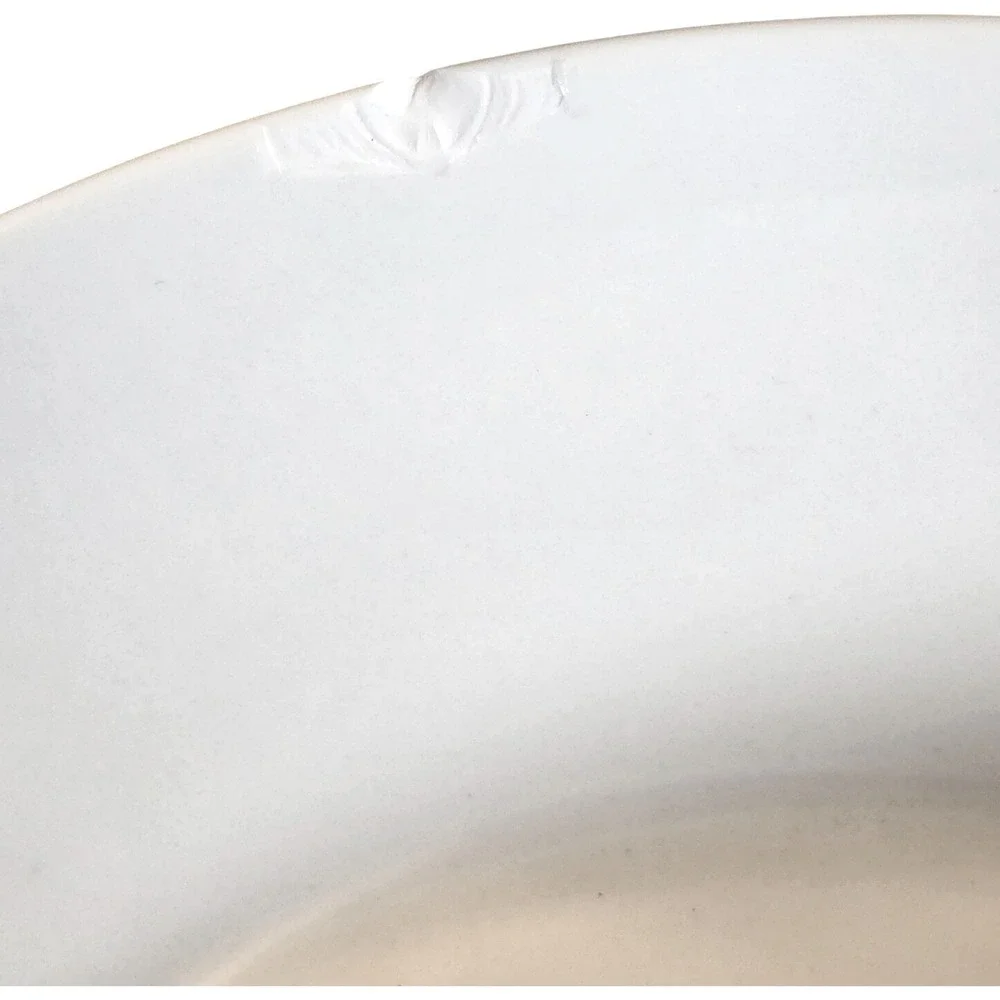 Iittala Teema White 30cm‎ 2.5L Serving Bowl Kaj Franck Finland Ceramic Chipped